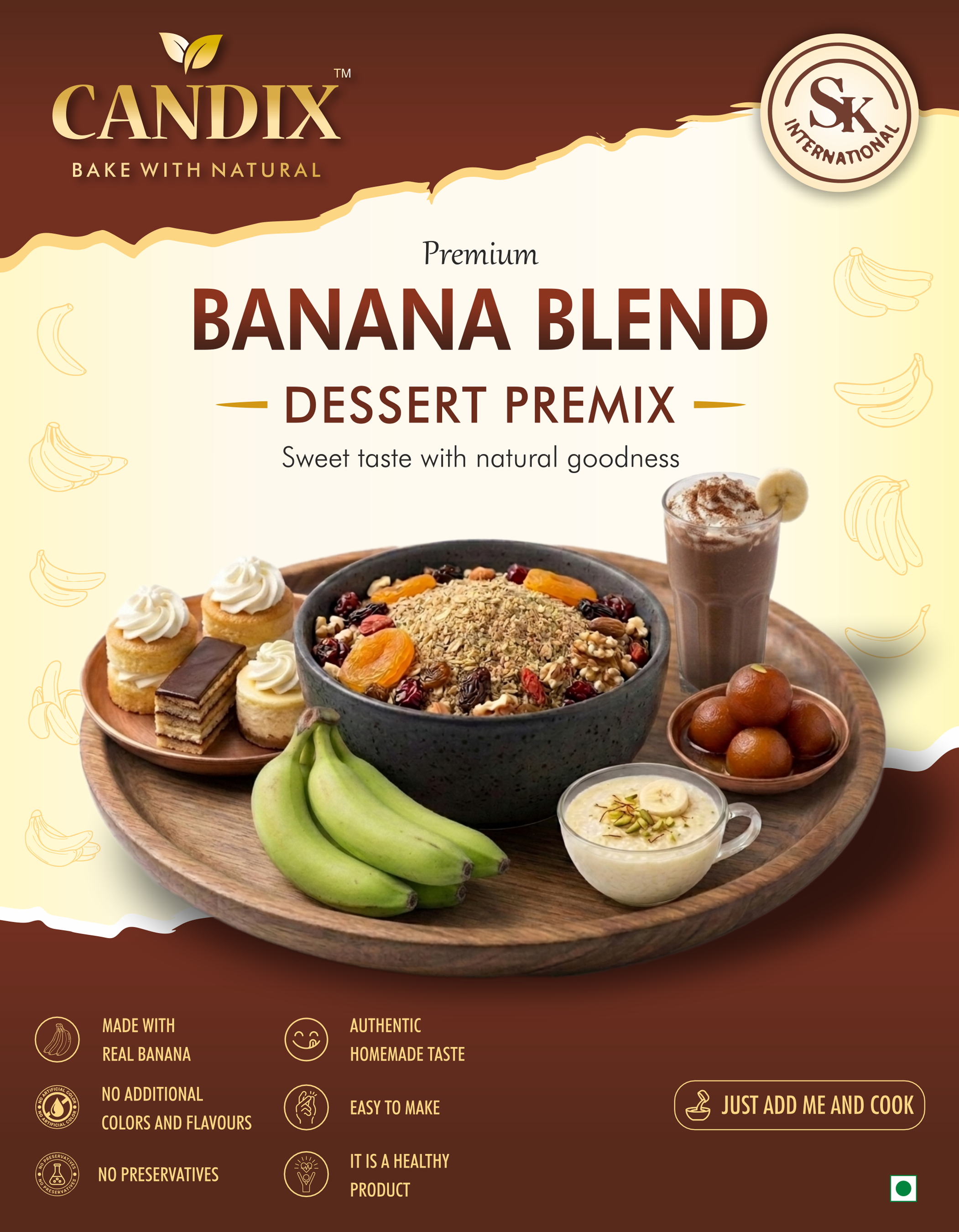 Candix Banana Blend Dessert Premix